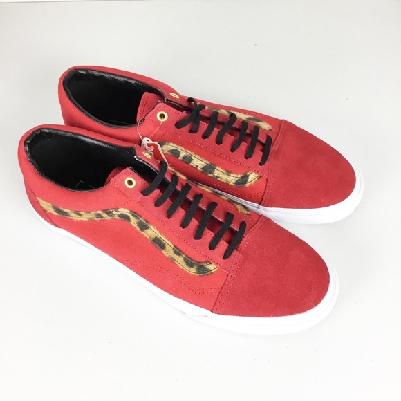 leopard and red vans